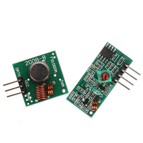 Modules RF 433MHz paire Rx + Tx Arduino Radio sans fil - émetteur e