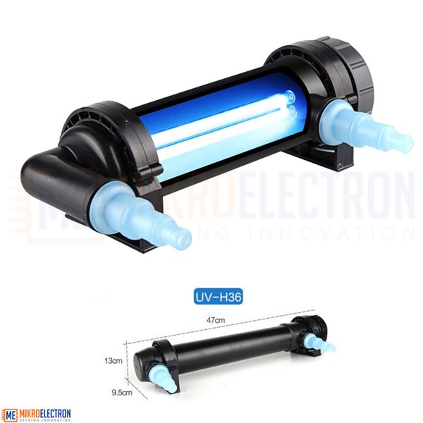 H36 36W UV Sterilizer Lamp Light Ultraviolet Water Cleaner For Aquarium Pond Coral Koi Fish Tank |