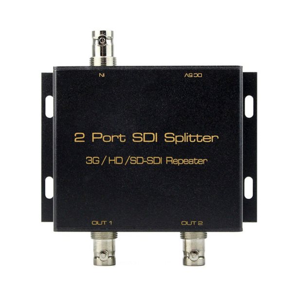 CABLESETC 2 Port SDI Distribution Splitter 1 x 2 SDI 3G/HD/SD