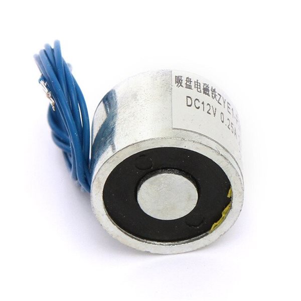 DC 12V P20/15 Holding Electric Magnet Lifting 2.5KG Solenoid Electromagnet  - Mikroelectron MikroElectron is an online electronics store in Amman