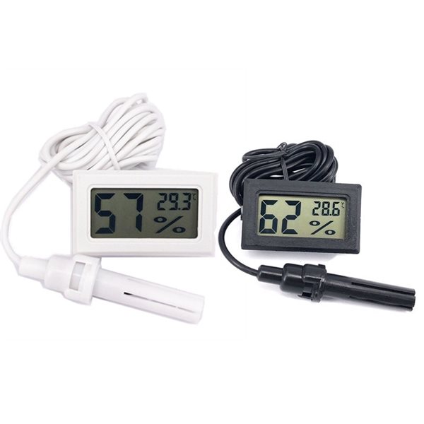 Mini LCD Digital Thermometer Hygrometer Fridge Freezer Temperature
