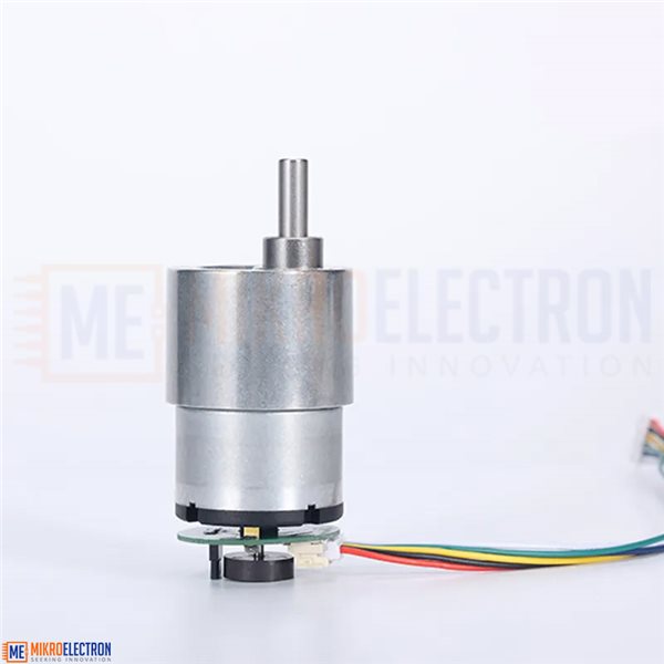 JGB37-520 12V 530RPM DC Gear Motor With Hall Encoder - Mikroelectron ...