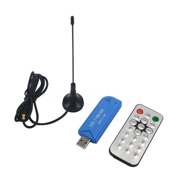 USB2.0 Blue HD TV Stick DAB FM DVB-T RTL2832 R820T SDR RTL-SDR